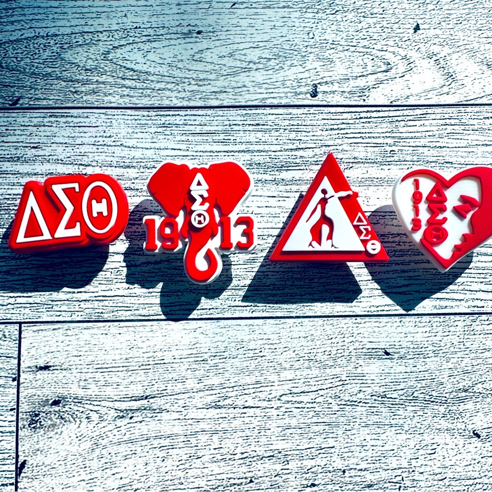 Delta Sorority Croc Shoe Charms